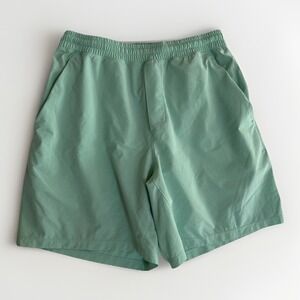 Lululemon Shorts Large Mint Green Pace Breaker Lined Drawstring Gym Logo Mens L